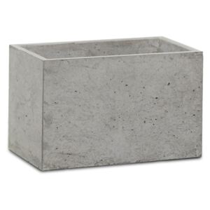 Donica betonowa S 24x14x15 szary naturalny