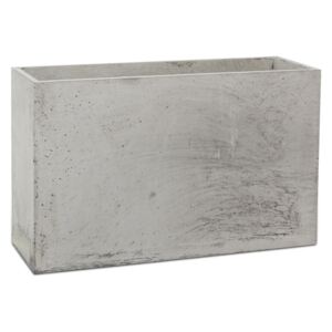 Donica betonowa LINEA M 60x22x40 szary naturalny
