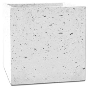 Donica betonowa BOX S 35x35x35 biały