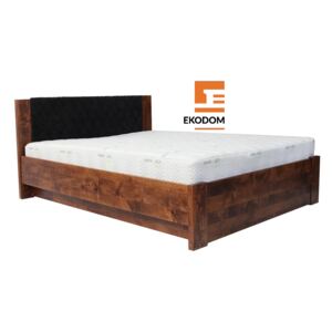 Łóżko dębowe Malmo Plus Ekodom - 90x200, Dąb bielony
