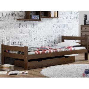 Łóżko drewniane Manta 90x200 eko orzech