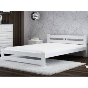 Łóżko ekologiczne drewniane Oliwia 120x200 Białe