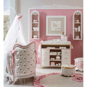 Luksusowy różowy pokoik dla niemowlaka - Ebanisteria Bacci