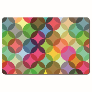 Podkładki pod talerze w kolorowy wzór, nowoczesne maty na obrusy