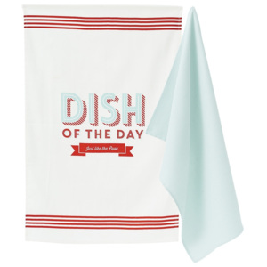 Zestaw ręczników kuchennych, 50 x 70 cm, Dish of the Day, Jamie Oliver, 2 szt