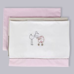 Baby Pink - poszewka na kołdrę i poduszkę 135x100cm, 40x60cm