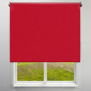 Roleta Materiałowa Wolnowisząca Zaciemniająca, BASIC, czerwona, 120x175cm
