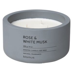 Świeca zapachowa FRAGA flintstone - rose & white musk BLOMUS