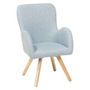 Fotel tapicerowany jasnoniebieski BJARN