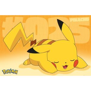 Plakat, Obraz Pokemon - Pikachu Asleep, (91,5 x 61 cm)