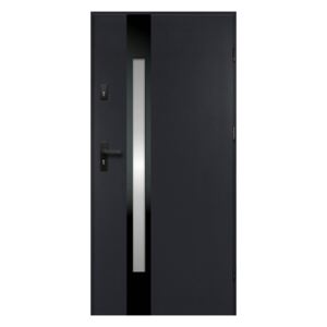 Drzwi zewnętrzne O.K. Doors Temida Black P55 80 prawe antracyt