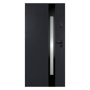 Drzwi zewnętrzne O.K. Doors Temida Black P55 90 lewe antracyt