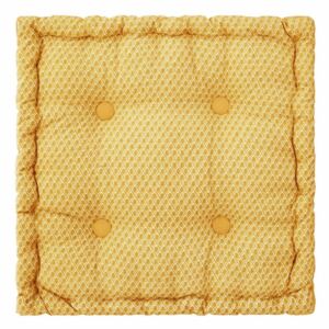 Elegancka kwadratowa poduszka podłogowa OTTO w kolorze ochra