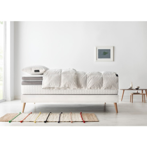 Komplet łóżka 2-osobowego, materaca i kołdry Bobochic Paris Bobo, 100x200 cm + 100x200 cm