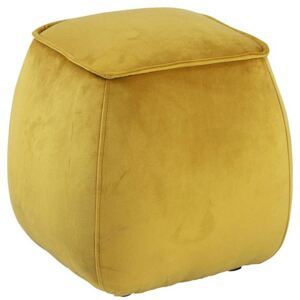 Żółty puf tapicerowany do siedzenia - Arktos 4X
