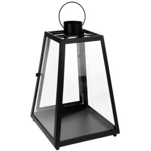 Lampion-latarenka HOME STYLING COLLECTION, czarny, 38x24x24 cm