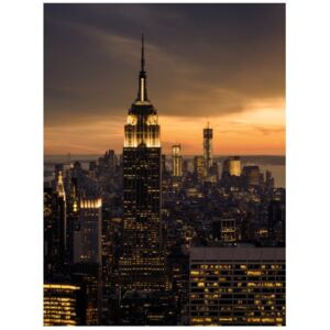 Fototapeta, Miasto Nowy Jork o świcie, 2 elementy, 150x200 cm