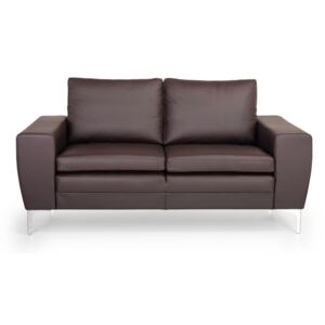 Brązowa 2-osobowa sofa skórzana Softnord Twigo