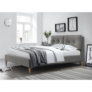 Łóżko Carlita, tapicerowane, 200 cm x 160 cm, beżowe