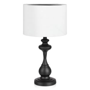 Czarno-biała lampa stołowa Markslöjd Connor
