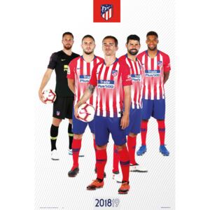 Plakat, Obraz Atletico Madrid 2018 2019 - Grupo, (61 x 91,5 cm)