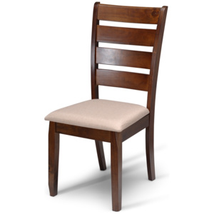 Krzesło drewniane tapicerowane Montana Dirty Oak/Dark Beige, l47xA42,5xH99,5 cm