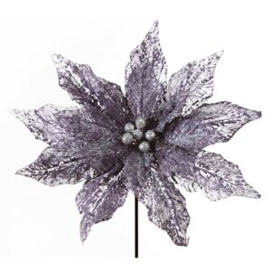 DecoKing - Dekoracyjny Kwiat Fioletowy Metaliczny