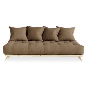 Sofa z brązowym obiciem Karup Senza Natural
