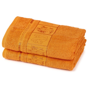 4Home Ręcznik Bamboo Premium pomarańczowy, 50 x 100 cm, 2 szt