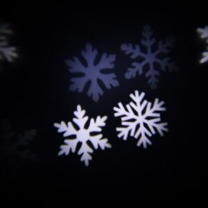 Laserowe oświetlenie świąteczne - płatki śniegu