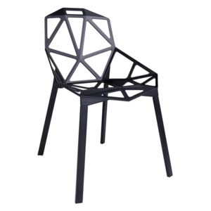 Krzesło Split czarne nogi (czarne) KingHome