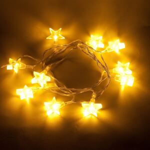 DecoLED Oświetlenie świąteczne Gwiazdy - 1,8 m, ciepła biel, baterie