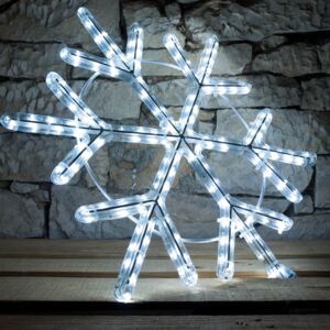 DecoLED LED płatek śniegu, średnica 60cm chłodana biel