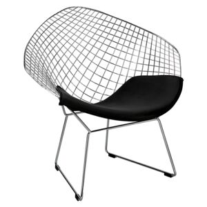 Druciane krzesło czarne - Alios 2X