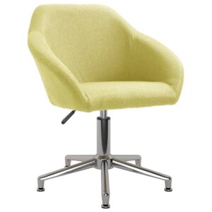 Obrotowe krzesło biurowe, zielone, tapicerowane tkaniną