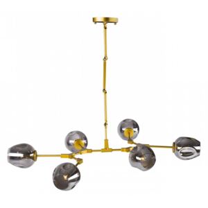 Lampa wisząca 130cm Step into design Modern Orchid-6 złoto-szara