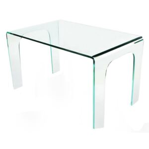 Stół do jadalni 150x80x75cm King Home Moderno transparentny szklany