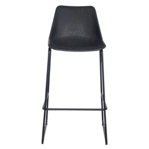 Krzesło barowe Brity Vintage Black czarne