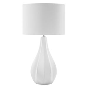 Nowoczesna lampka nocna - lampa stojąca w kolorze białym - Saleem