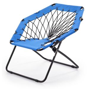 SELSEY Krzesło składane Xordos niebieskie