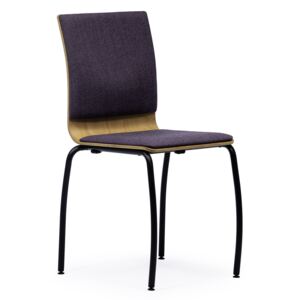 Krzesło sklejkowe z tapicerowanym siedziskiem Joanna S40