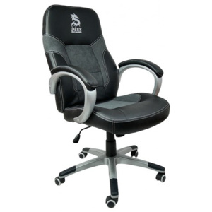 Fotel biurowy obrotowy do komputera DEUS X9 Black/Grey