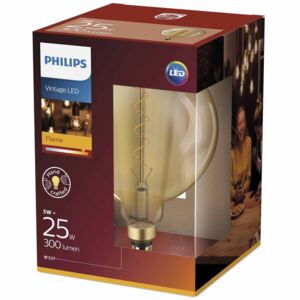Philips Gigantyczna żarówka LED, 5 W, 300 lm, płomień, 929001817201