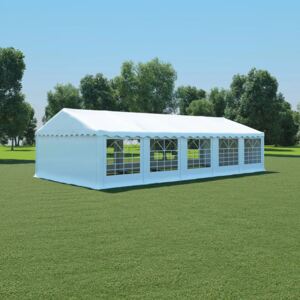 Namiot ogrodowy z PVC, 5x10 m, biały