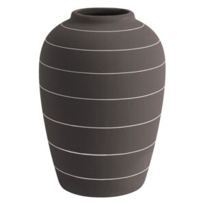 Ciemnobrązowy wazon ceramiczny PT LIVING Terra, ⌀ 13 cm