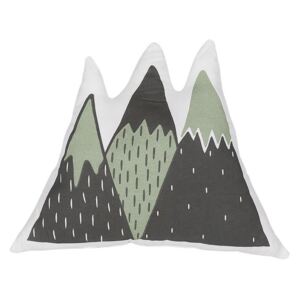 Poduszka dla dzieci góry 60 x 50 cm zielono-czarna INDORE