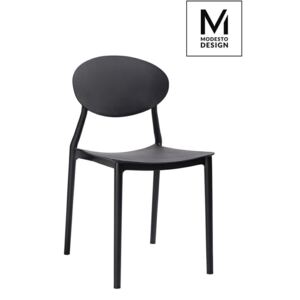 MODESTO krzesło FLEX czarne - polipropylen