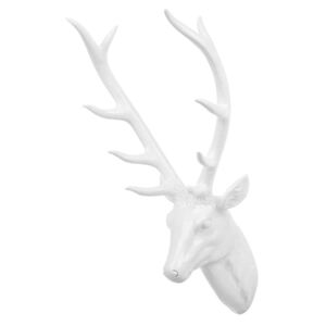 Figurka głowa jelenia biała DEER HEAD