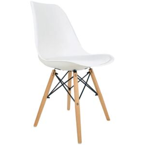 Białe krzesło młodzieżowe - Omaron 2X
