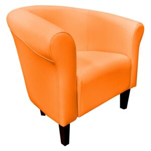 Fotel Milo D20 pomarańczowy nogi 15 venge